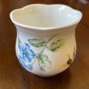 Lenox Butterfly Meadow Votive Candle Holder Scalloped pretty